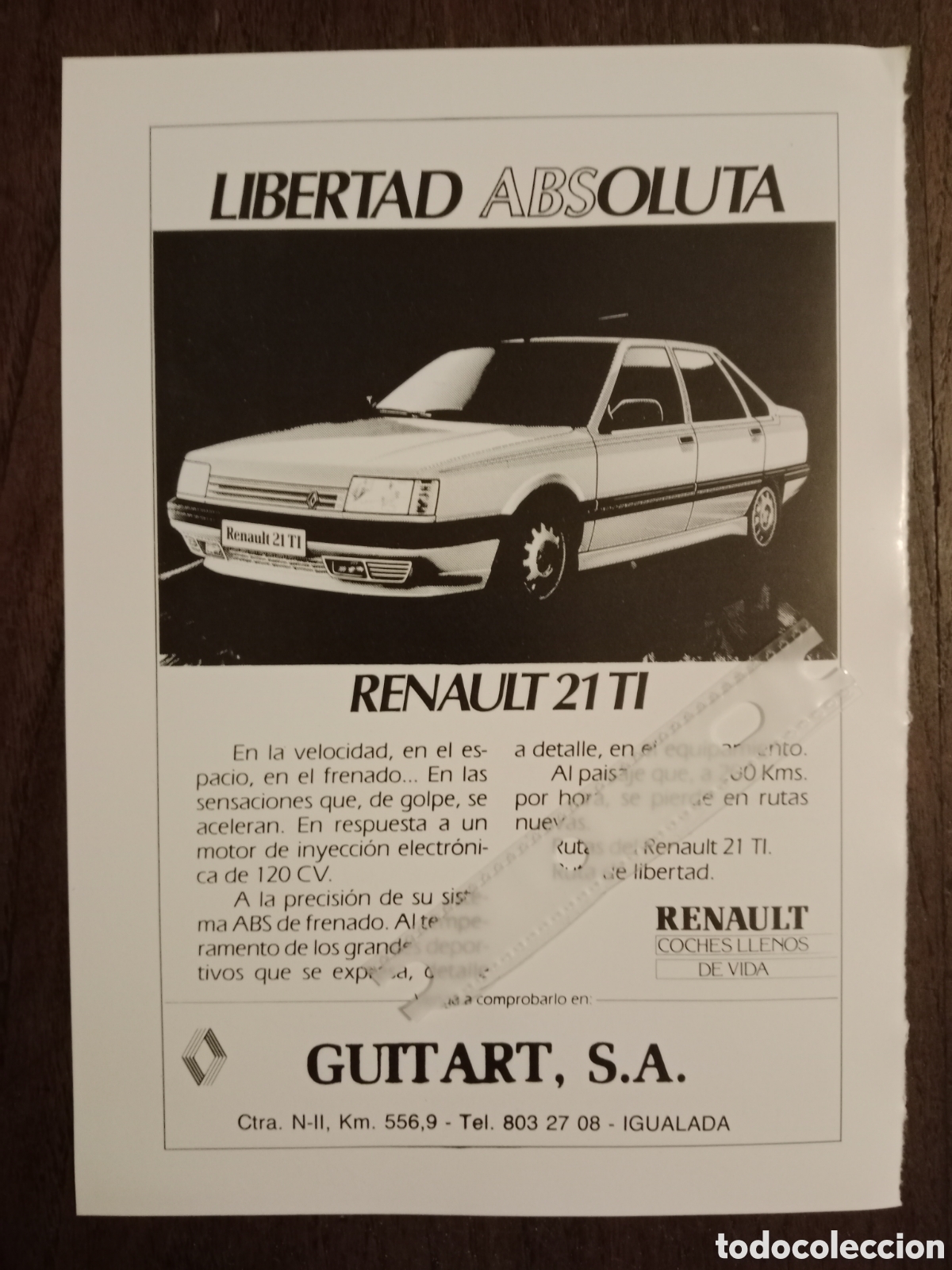 Otros Art&iacute;culos de Coleccionismo en Papel: Publicidad autom&oacute;vil Renault 21 de 1988