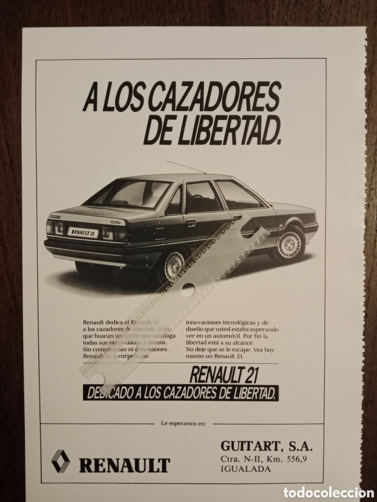 Otros Art&iacute;culos de Coleccionismo en Papel: Publicidad autom&oacute;vil Renault 21 de 1986