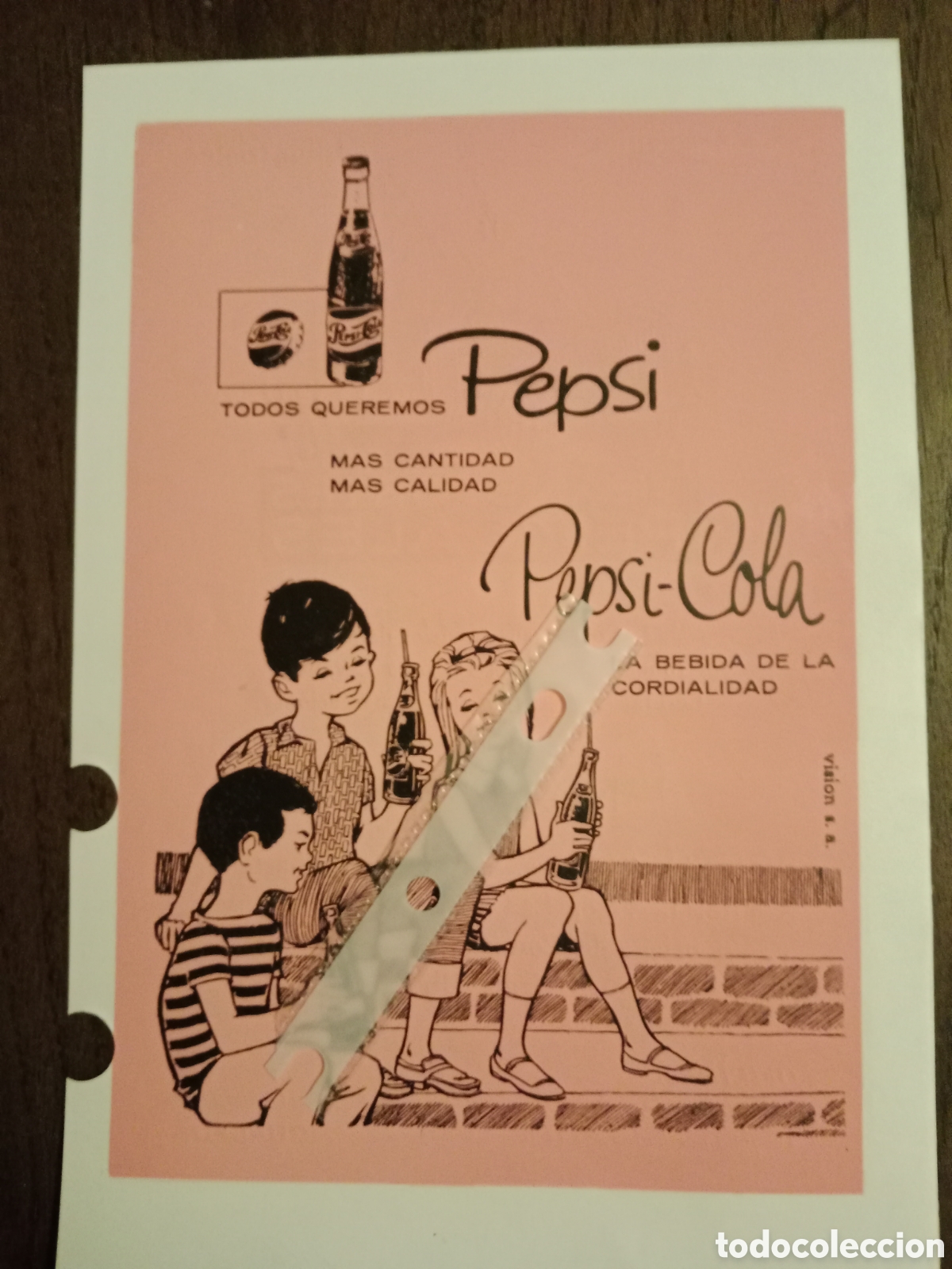 Paper Collecting Others: Publicidad bebida Pepsi cola de 1966