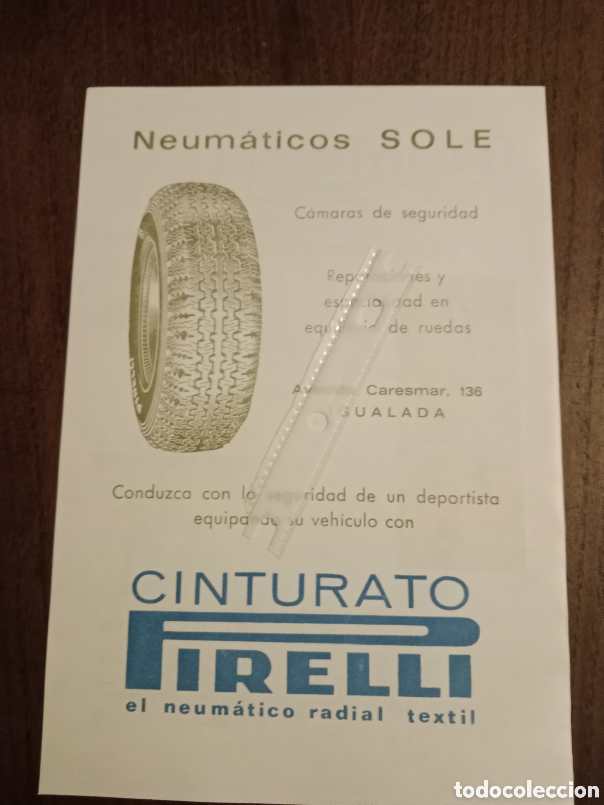 Paper Collecting Others: Publicidad neum&aacute;ticos Pirelli de 1967