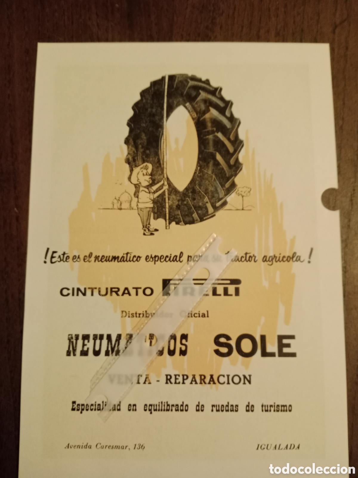 Paper Collecting Others: Publicidad neum&aacute;ticos Pirelli de 1966