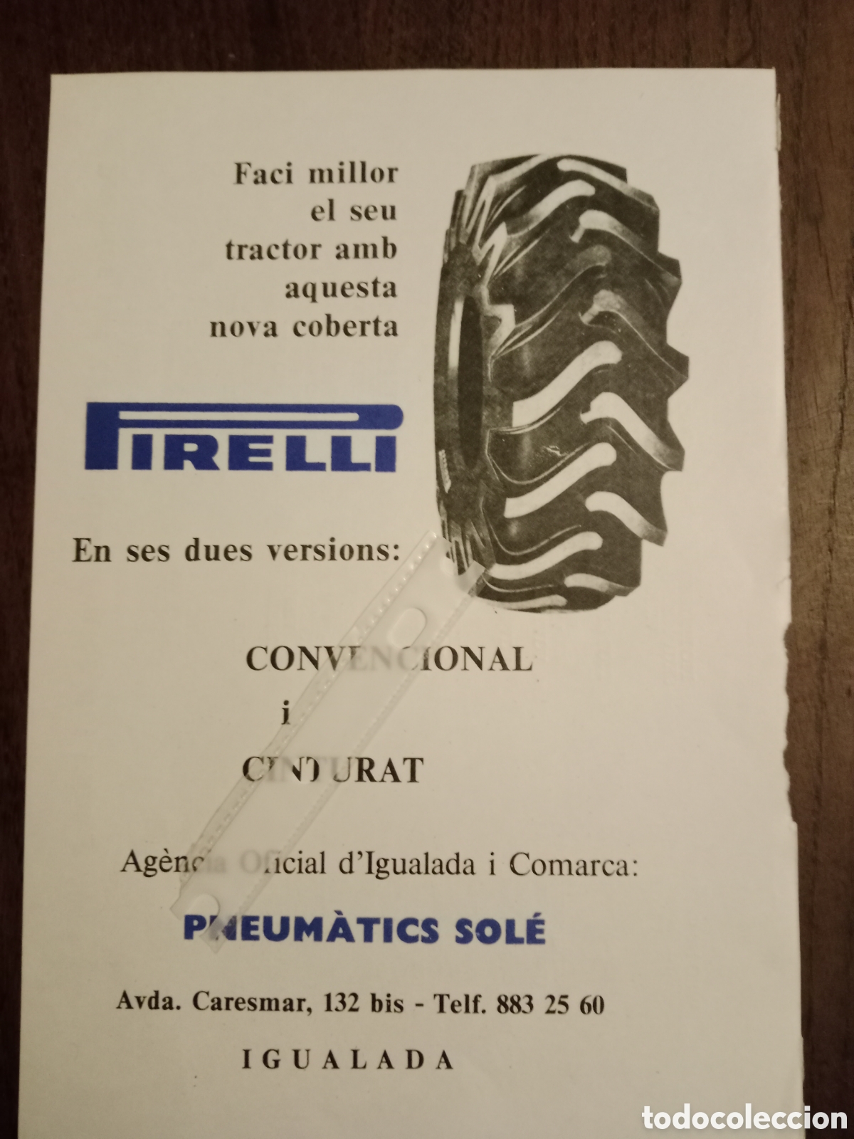 Paper Collecting Others: Publicidad neum&aacute;ticos Pirelli de 1975