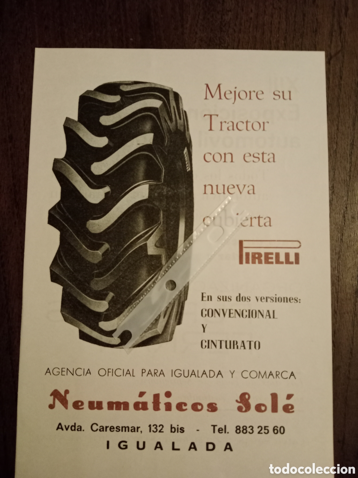 Paper Collecting Others: Publicidad neum&aacute;ticos Pirelli de 1973
