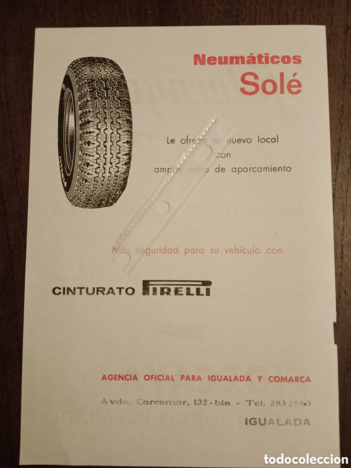 Paper Collecting Others: Publicidad neum&aacute;ticos Pirelli de 1972