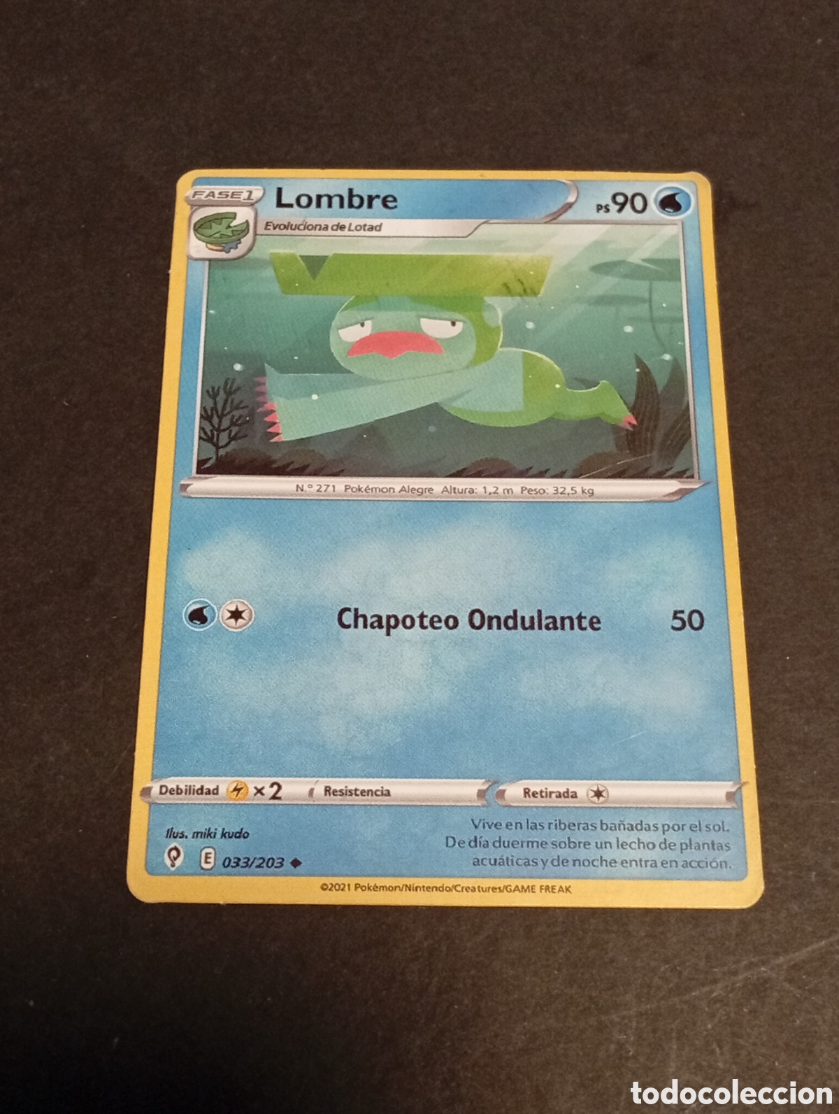 Otros art&iacute;culos de coleccionismo en papel: Carta POKEMON Lombre
