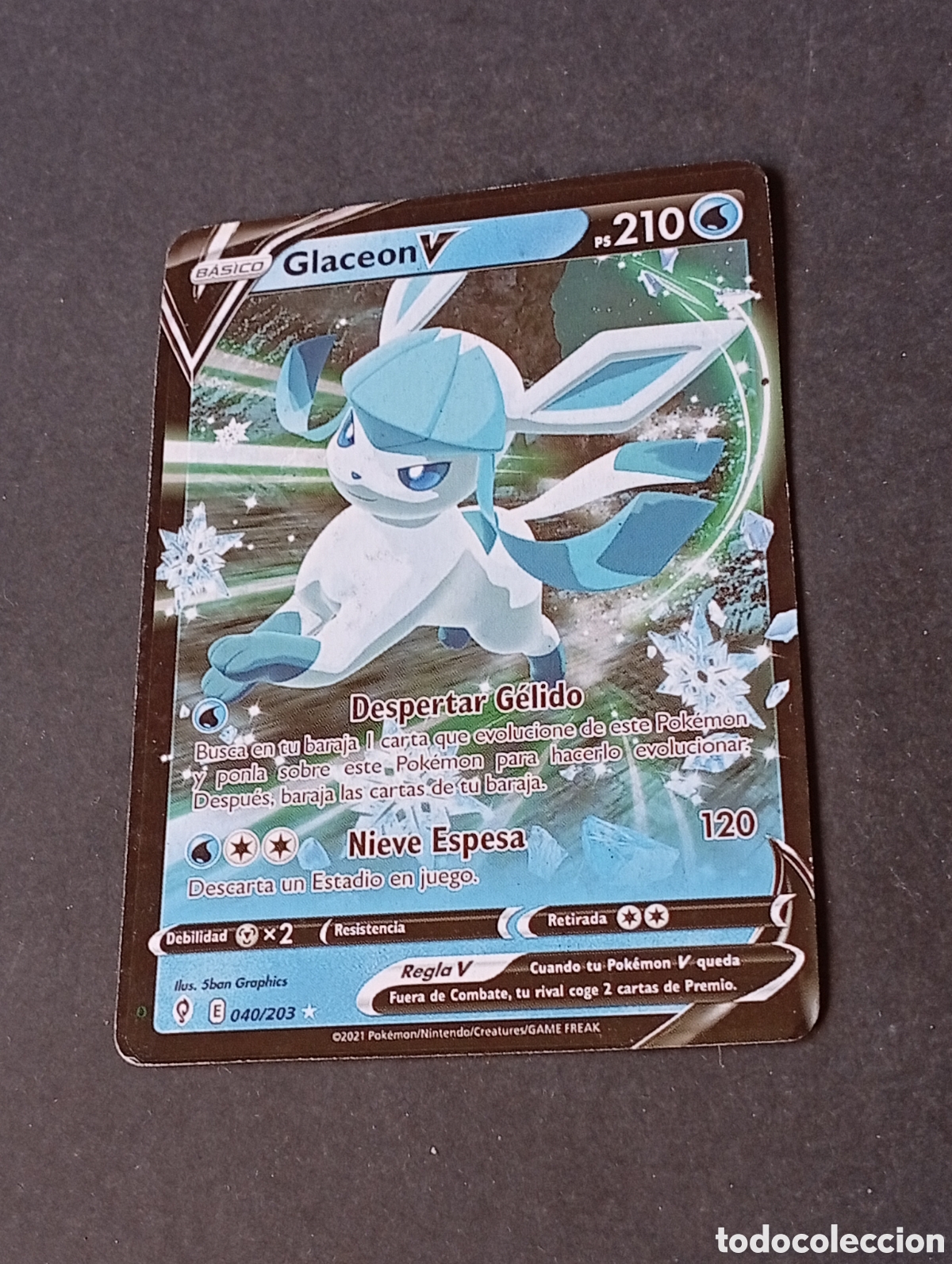 Otros art&iacute;culos de coleccionismo en papel: Carta POKEMON Glaceon