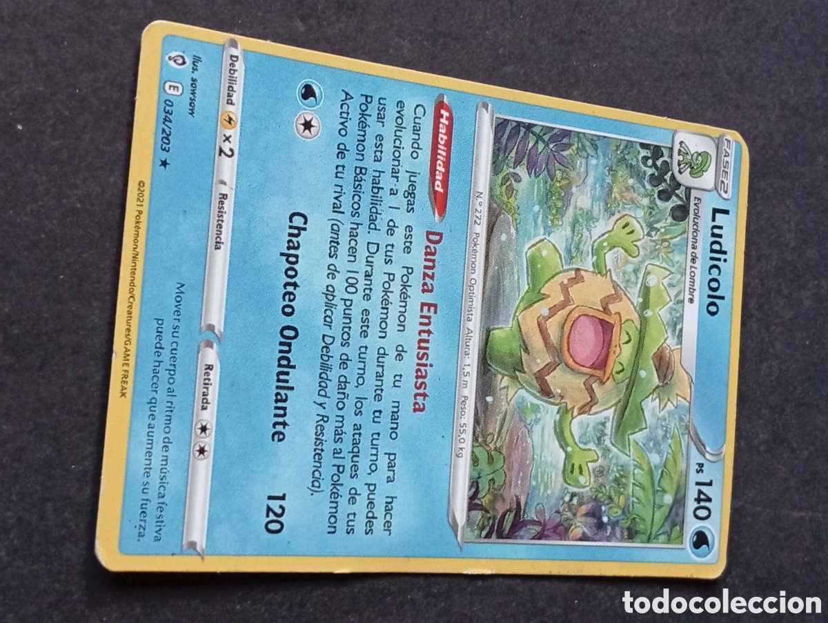Otros art&iacute;culos de coleccionismo en papel: Carta POKEMON ludicolo