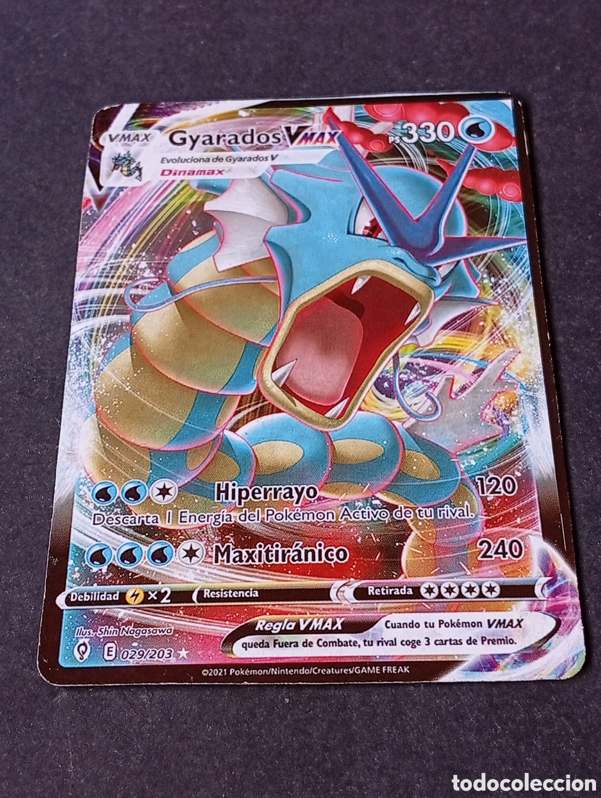 Otros art&iacute;culos de coleccionismo en papel: Carta POKEMON Gyarados