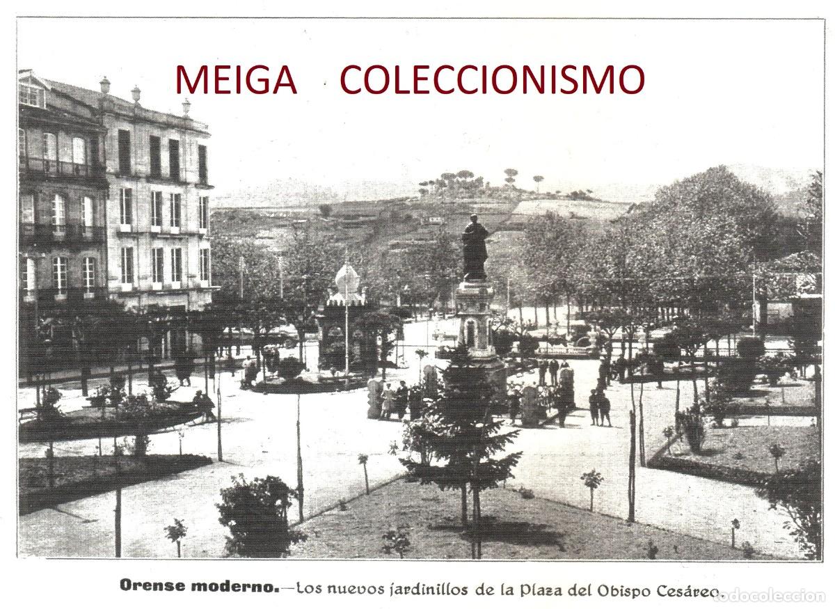Sammelleidenschaft Andere Papierartikel: �Q587 - [A&Ntilde;O 1914]. ORENSE. PLAZA DEL OBISPO CESAREO. JARDINES. GALICIA. [LEER DESCRIPCION].