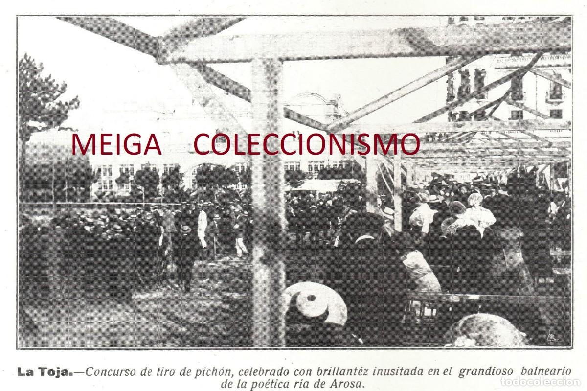 Collectionnisme Papier divers: �Q593 - [A&Ntilde;O 1913]. LA TOJA. CONCURSO DE TIRO AL PICHON EN EL BALNEARIO. GALICIA. [LEER DESCRIPCION]