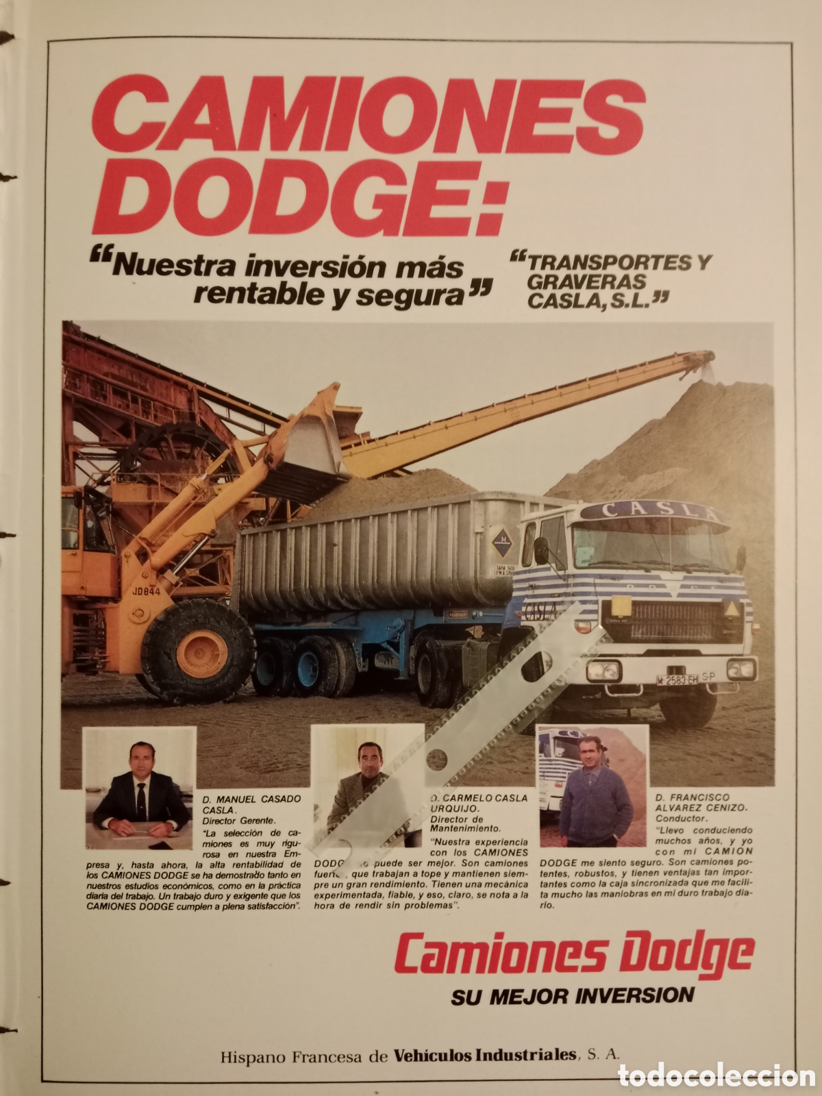 Paper Collecting Others: Publicidad cami&oacute;n Dodge de 1982