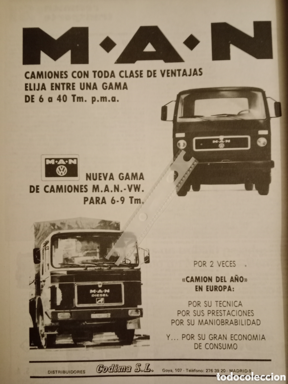 Paper Collecting Others: Publicidad cami&oacute;n man de 1982