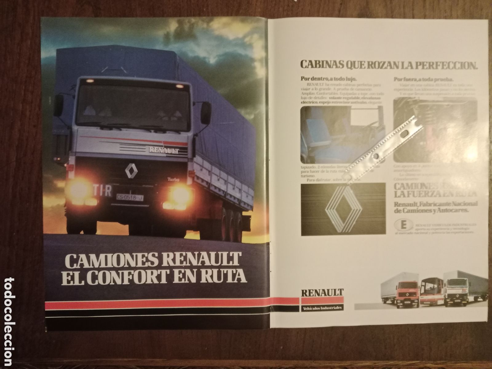 Otros Art&iacute;culos de Coleccionismo en Papel: Publicidad cami&oacute;n Renault de 1984