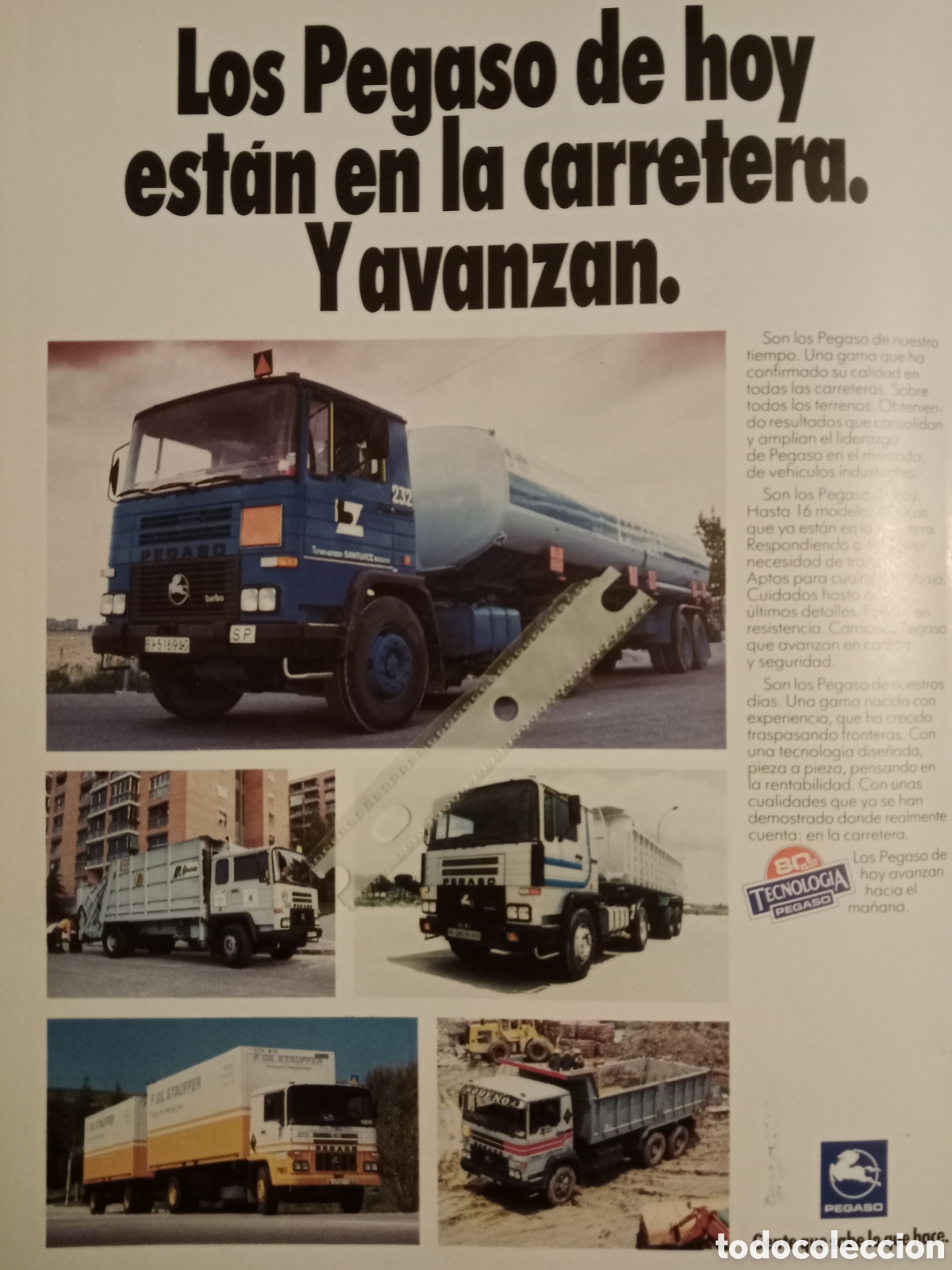 Paper Collecting Others: Publicidad cami&oacute;n Pegaso de 1984