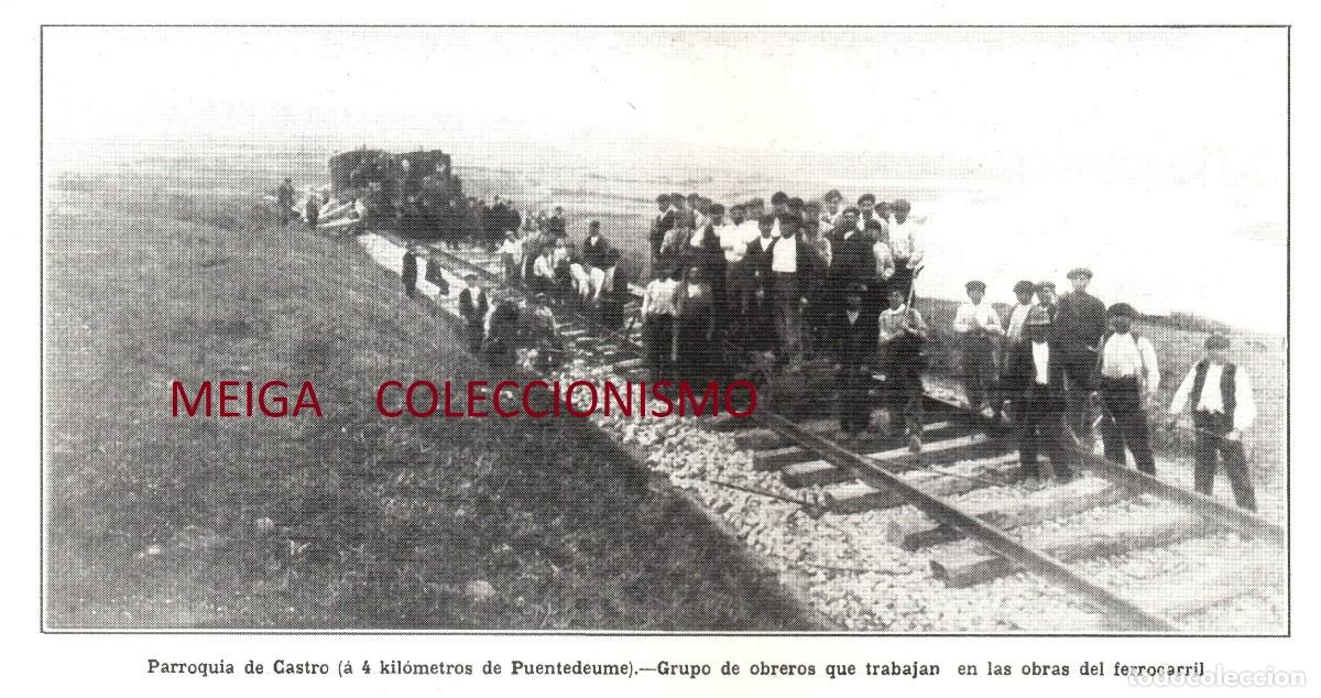 Otros Art&iacute;culos de Coleccionismo en Papel: �Q613 - [A&Ntilde;O 1910]. FERROCARRIL DE FERROL A BETANZOS. GALICIA. [LEER DESCRIPCION].