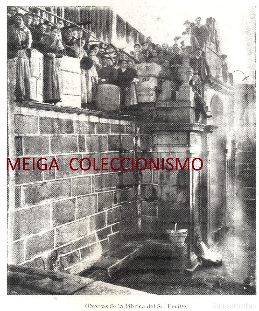 Altri oggetti di carta: �Q626 - [A&Ntilde;O 1909]. OBRERAS DE LA FABRICA DEL SR. PERILLE. GALICIA. [LEER DESCRIPCION].