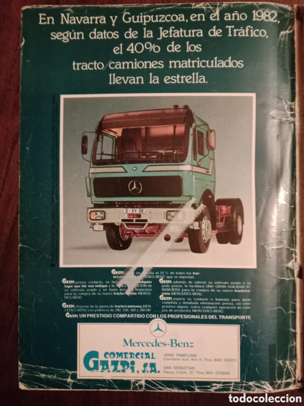 Paper Collecting Others: Publicidad cami&oacute;n mercedes Benz de 1982