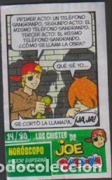 Otros Art&iacute;culos de Coleccionismo en Papel: cromo CHICLE BAZOOKA Los chistes de Joe Bazooka con horoscopo 14 / 80 menta SOY.YO