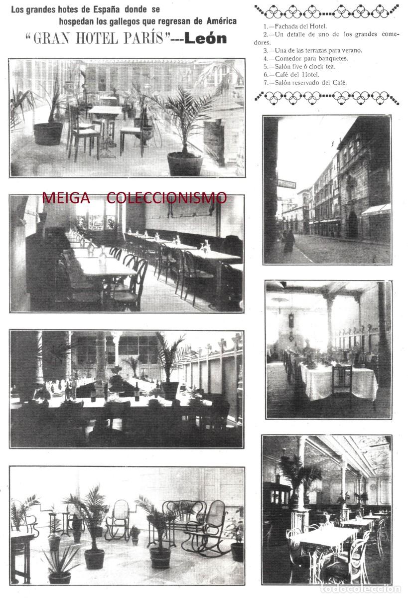 Outros artigos de papel: �Q665 - [A&Ntilde;O 1913]. LEON. HOTEL PARIS. [LEER DESCRIPCION].