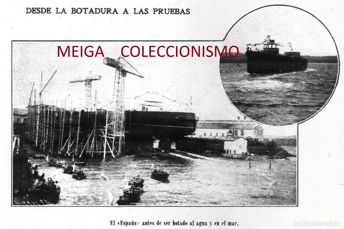 Outros artigos de papel: �Q666 - [A&Ntilde;O 1913]. EL ACORAZADO ESPA&Ntilde;A. BARCO. MILITAR. [LEER DESCRIPCION].