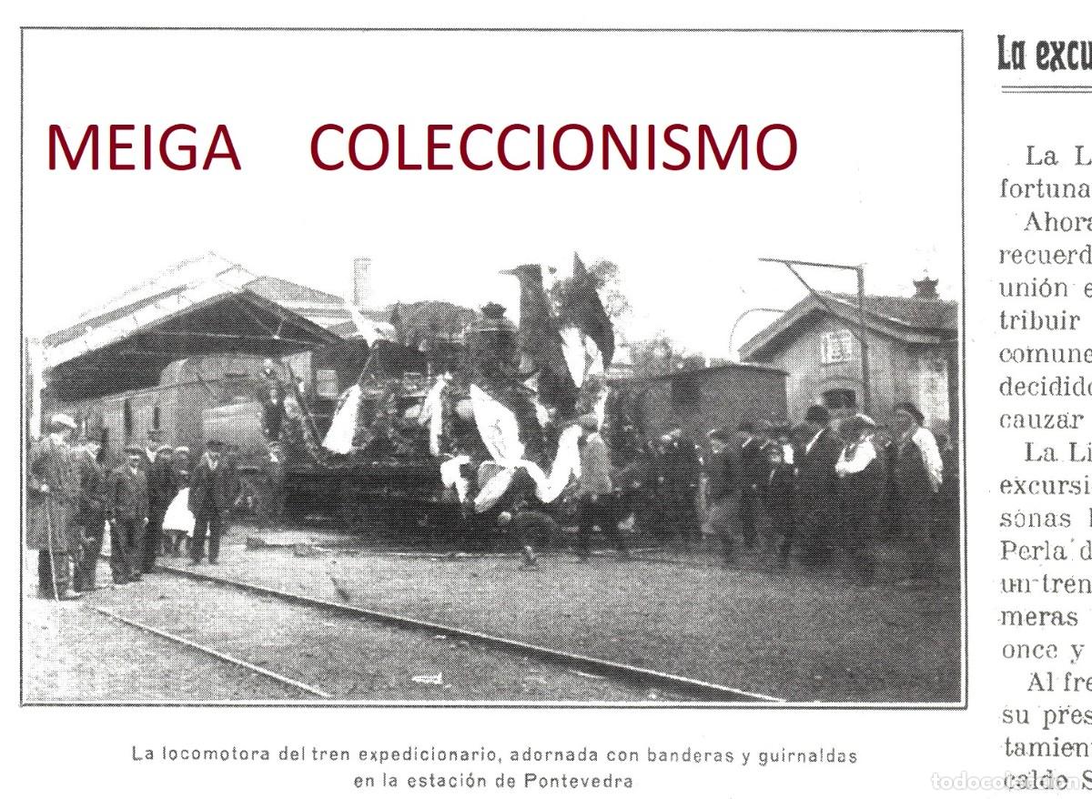 Otros Art&iacute;culos de Coleccionismo en Papel: �Q704 - [A&Ntilde;O 1910]. FERROCARRIL. EXCURSION A VIGO. GALICIA. [LEER DESCRIPCION].