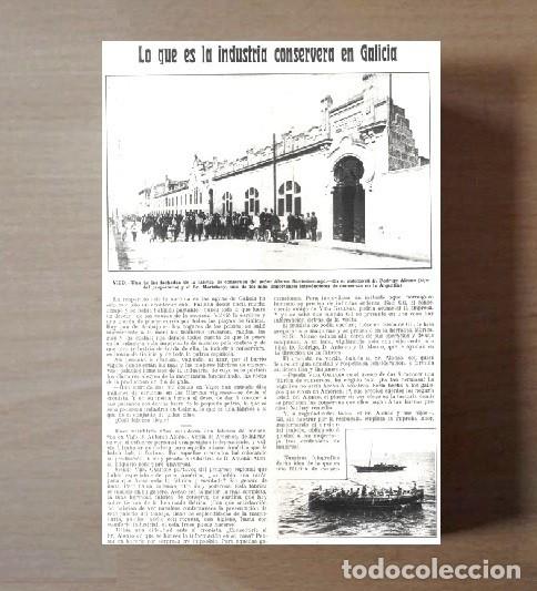 Collectionnisme Papier divers: �Q706 - [A&Ntilde;O 1910]. GALICIA. LA INDUSTRIA CONSERVERA. CONSERVAS. [LEER DESCRIPCION].