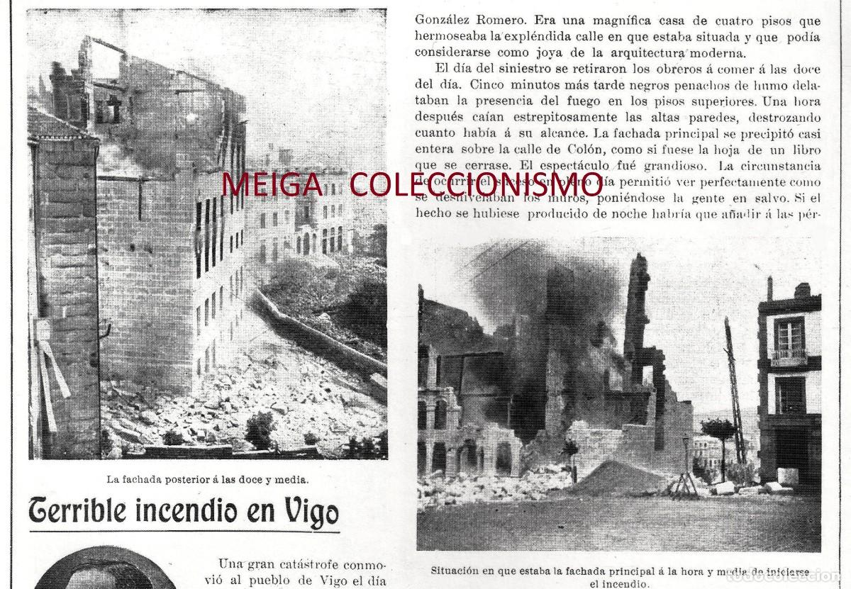 Sammelleidenschaft Andere Papierartikel: �Q717 - [A&Ntilde;O 1909]. VIGO. TERRIBLE INCENDIO. PONTEVEDRA. GALICIA. [LEER DESCRIPCION].