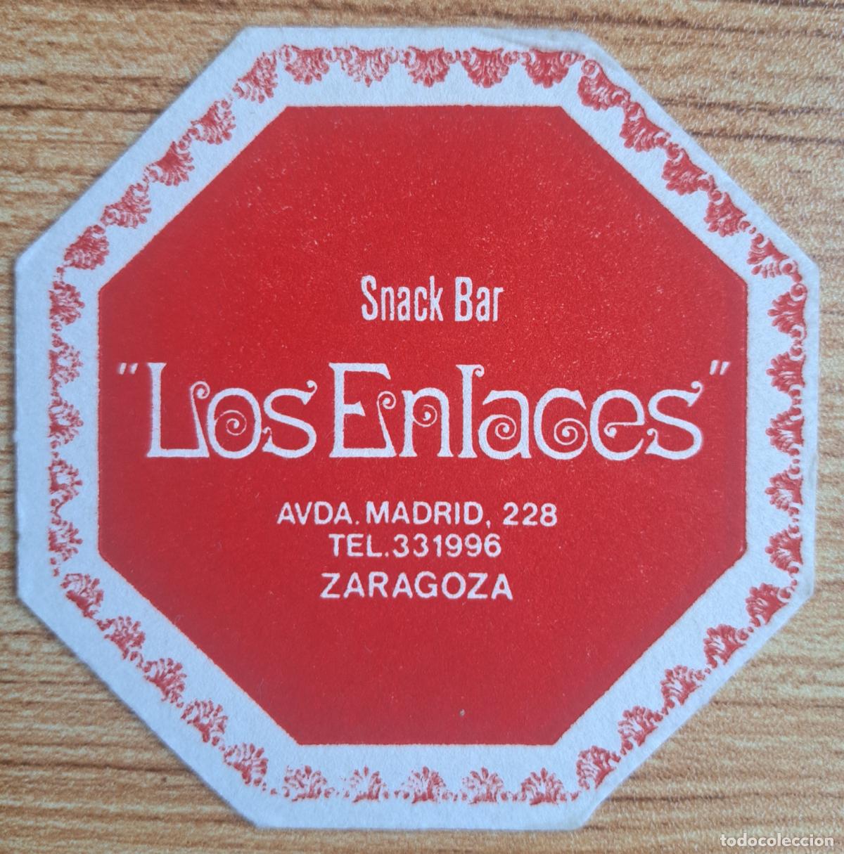 Otros Art&iacute;culos de Coleccionismo en Papel: Posavasos Snack Bar Los Enlaces - Zaragoza (Zaragoza)