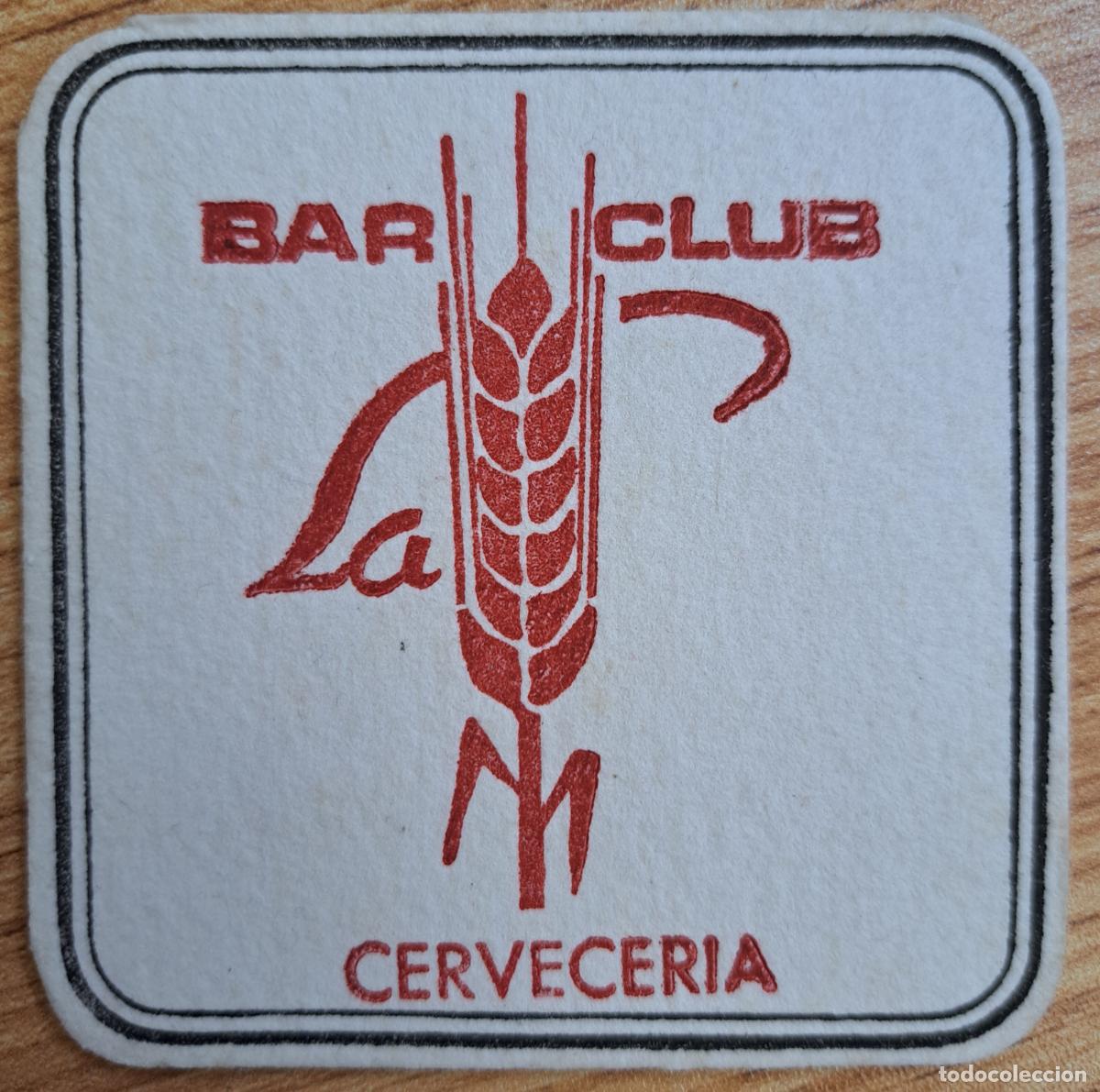 Otros Art&iacute;culos de Coleccionismo en Papel: Posavasos Bar Club Cervecer&iacute;a La Espiga - rojo - Zaragoza (Zaragoza)