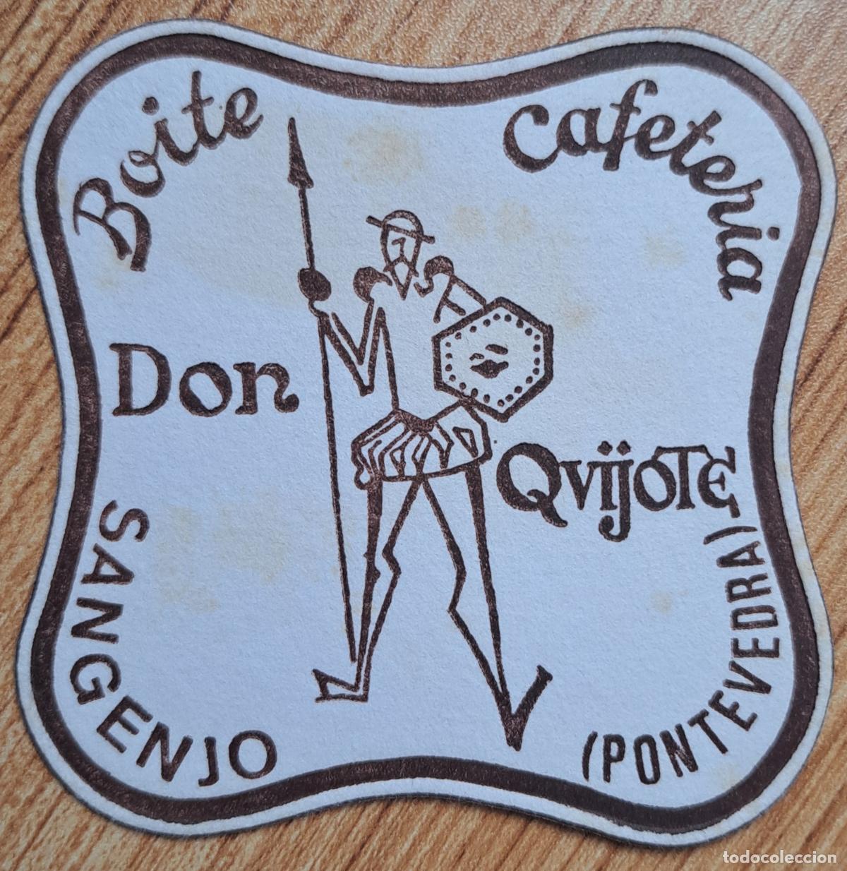 Otros Art&iacute;culos de Coleccionismo en Papel: Posavasos Boite Cafeter&iacute;a Don Quijote - Sangenjo / Sanxenxo (Pontevedra)