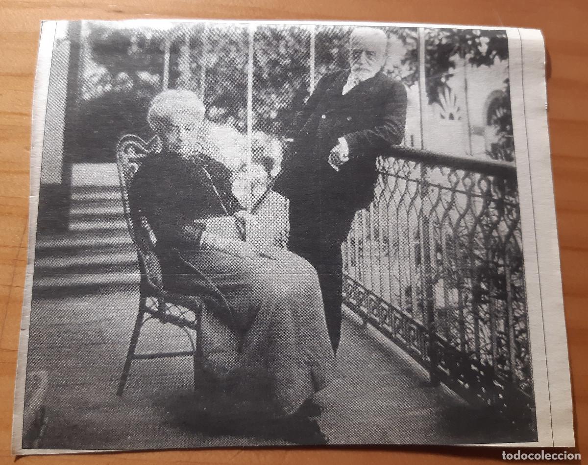 Altri oggetti di carta: RECORTE DE REVISTA - REPRODUCCI&Oacute;N MATRIMONIO MAYOR - PERFECTO ESTADO