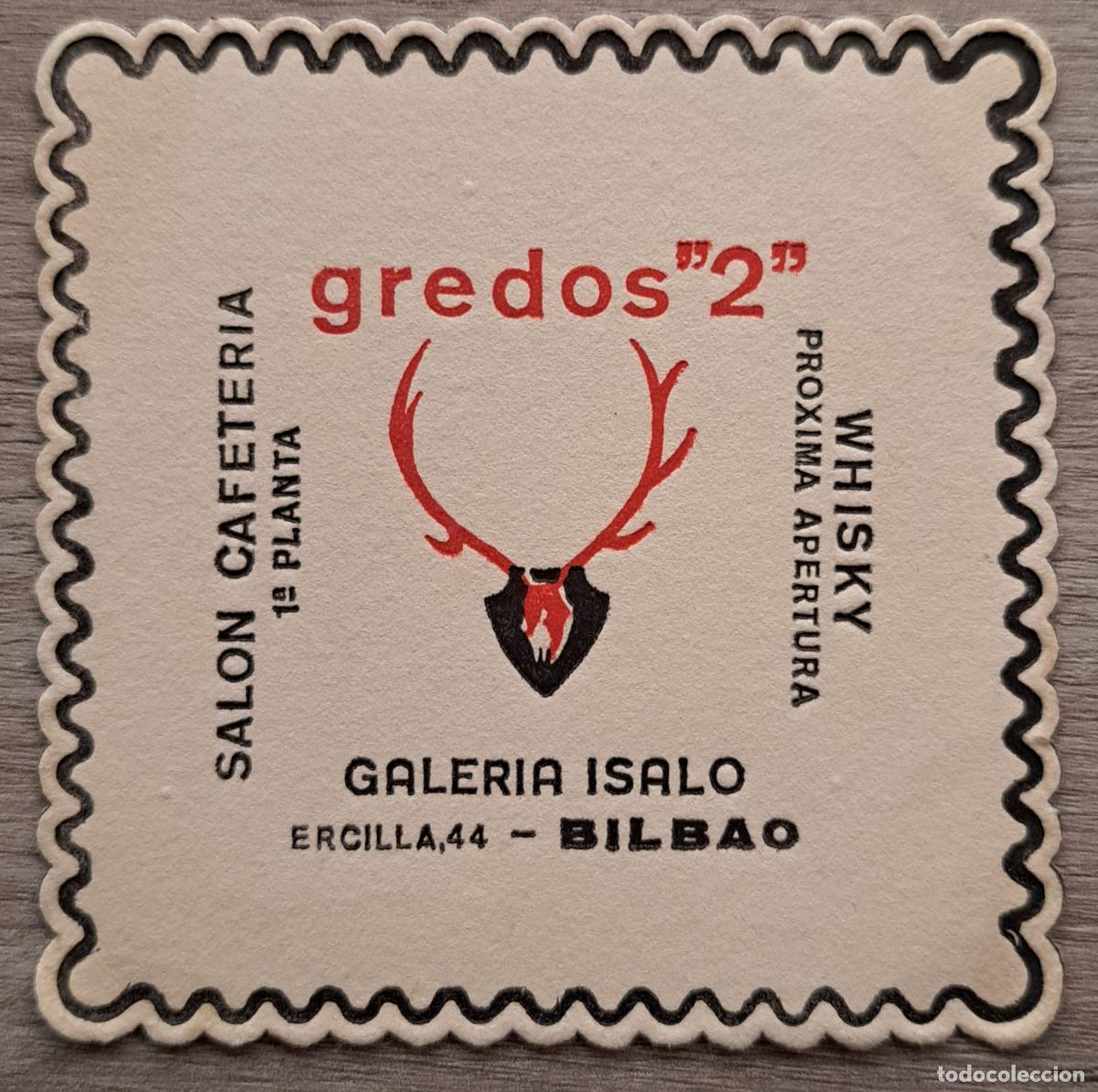Otros Art&iacute;culos de Coleccionismo en Papel: Posavasos Cafeter&iacute;a Gredos 2 - Bilbao (Vizcaya - Bizkaia)