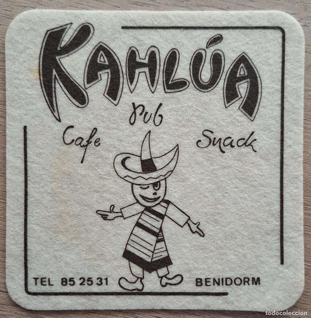 Otros Art&iacute;culos de Coleccionismo en Papel: Posavasos Caf&eacute; Pub Snack Kahl&uacute;a - Benidorm (Alicante)