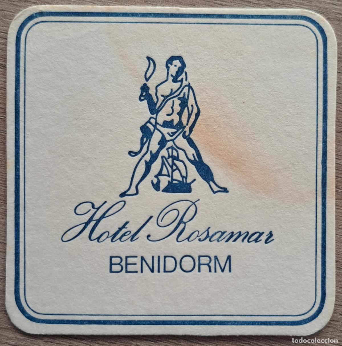 Otros Art&iacute;culos de Coleccionismo en Papel: Posavasos Hotel Rosamar - Benidorm (Alicante)