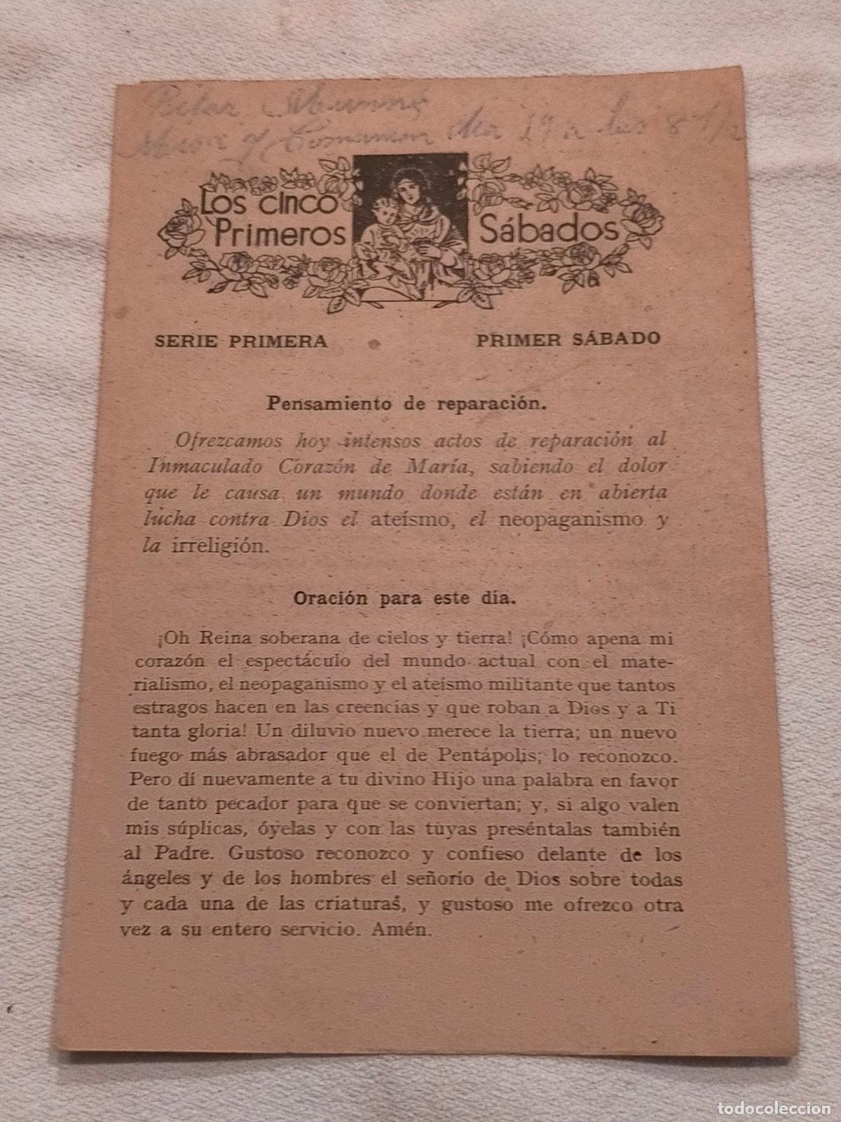 Otros Art&iacute;culos de Coleccionismo en Papel: Los cinco primeros s&aacute;bados serie primera primer s&aacute;bado folleto cuento