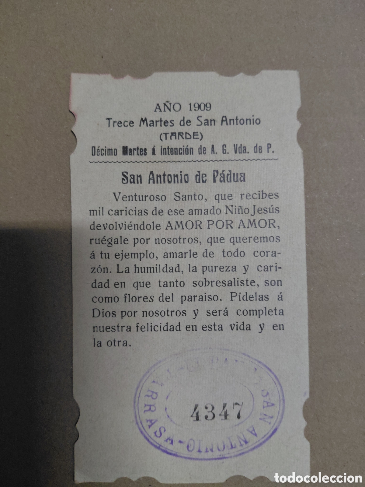 Otros art&iacute;culos de coleccionismo en papel: Estampas recordatorios - Foto 21
