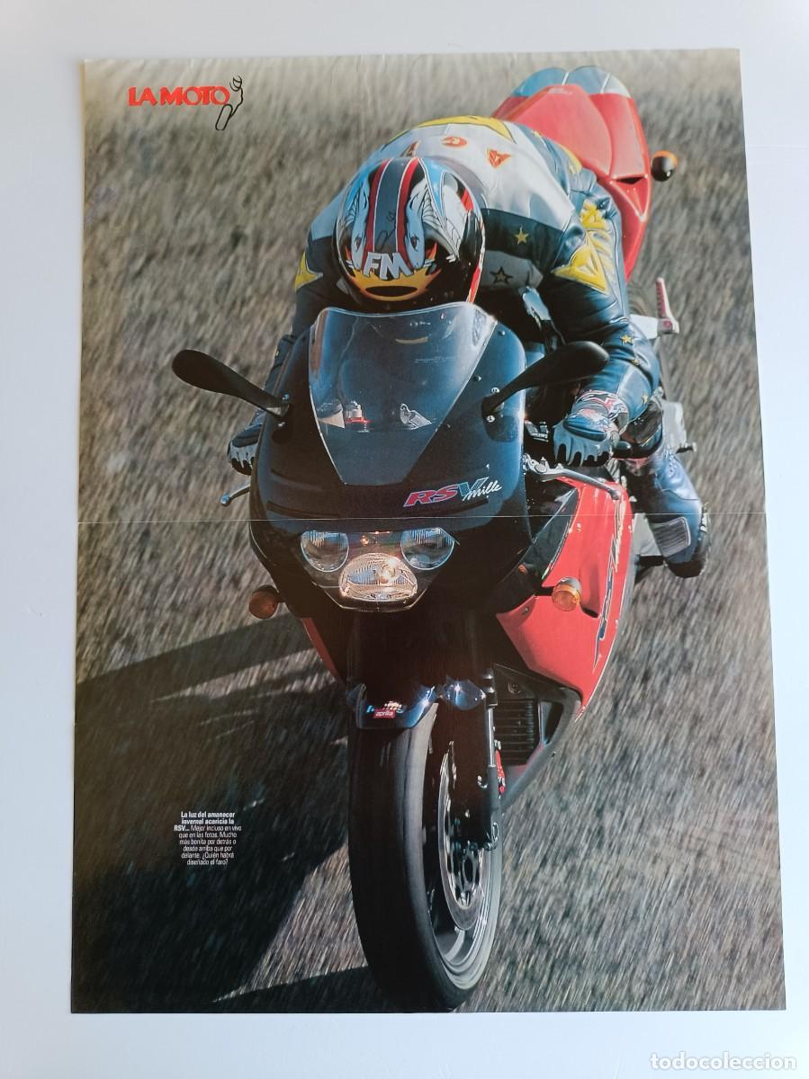 Otros Art&iacute;culos de Coleccionismo en Papel: POSTER - DOBLE 42 x 30 CM. - RACING APRILIA RSV 1000 - LA MOTO