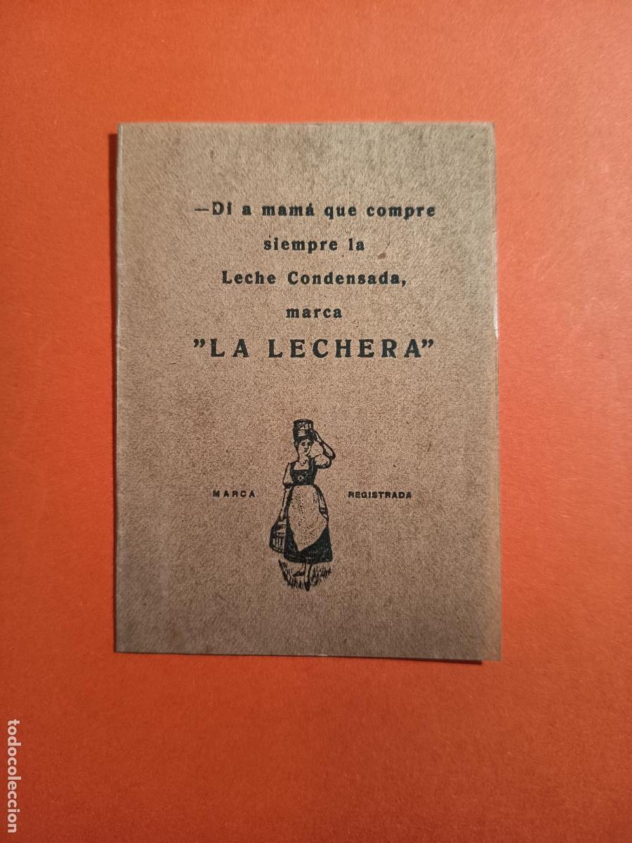 Collectionnisme Papier divers: LECHE CONDENSADA LA LECHERA OBSEQUIO SOCIEDAD NESTLE SOBRE 192...3...