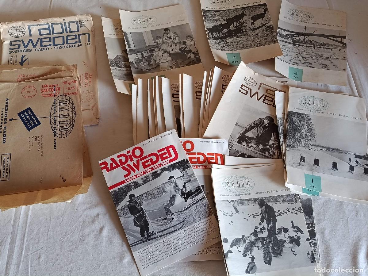 Otros art&iacute;culos de coleccionismo en papel: Lote panfletos radio sweden a&ntilde;os 60 / 70