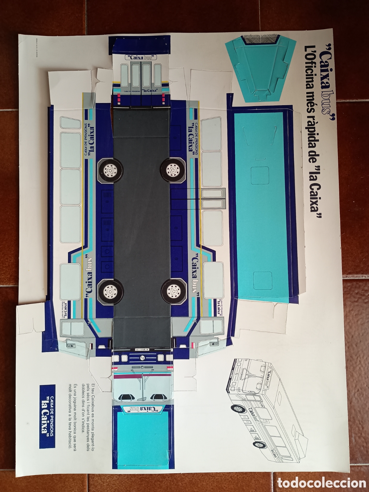 Otros Art&iacute;culos de Coleccionismo en Papel: Maqueta troquelado La Caixa bus. 1980