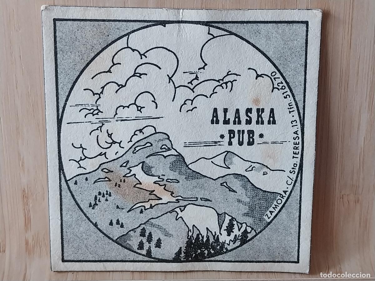 Otros Art&iacute;culos de Coleccionismo en Papel: ALASKA PUB ZAMORA POSAVASOS COASTER 8.9CMS VINTAGE USADO ORIGINAL**