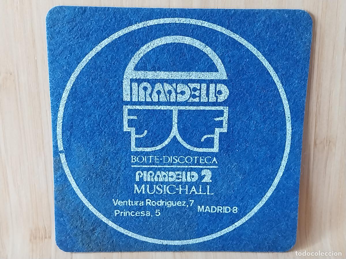 Outros artigos de papel: PIRANDELLO DISCOTECA MADRID POSAVASOS COASTER FIELTRO 8.5CMS VINTAGE USADO ORIGINAL**