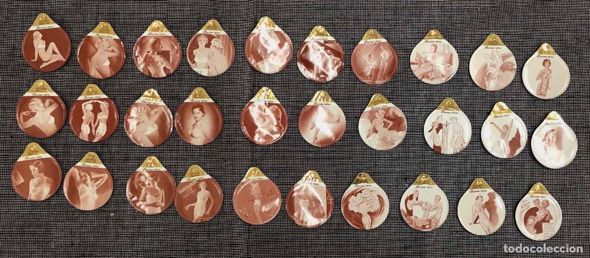 Paper Collecting Others: LOTE DE 30 CAPSULAS CAFE CHARME RETRO CON ESCENAS EROTICAS. C.1930. MUY RARAS