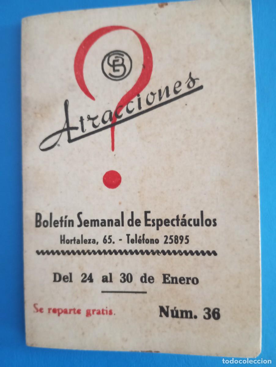 Otros art&iacute;culos de coleccionismo en papel: BOLETIN SEMANAL DE ESPECT&Aacute;CULOS DEL 24/30 ENERO, VER FOTOS