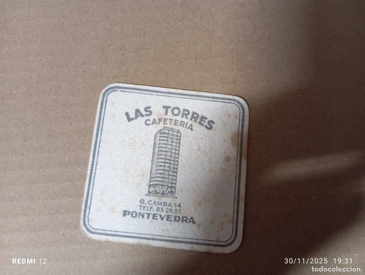 Outros artigos de papel: POSAVASOS CAFETERIA LAS TORRES / PONTEVEDRA