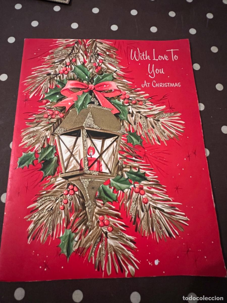 Otros Art&iacute;culos de Coleccionismo en Papel: papel antiguo FELICITACI&Oacute;N DE NAVIDAD WITH LOVE TO YOU AT CHRISTMAS