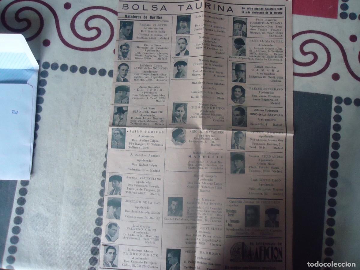 Otros art&iacute;culos de coleccionismo en papel: EL DEFENSOR DE LA AFICION - Foto 2