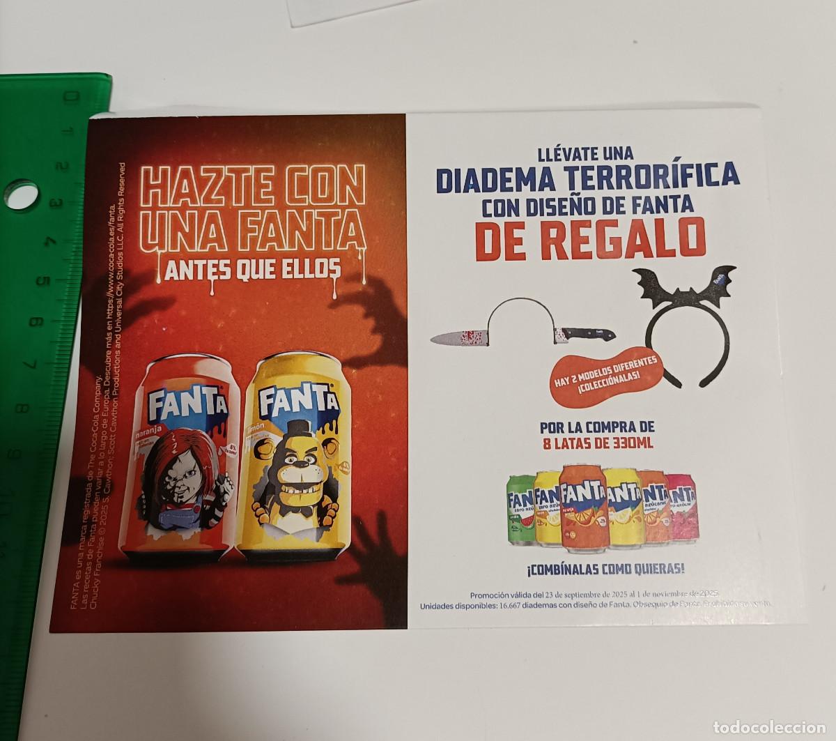 Otros Art&iacute;culos de Coleccionismo en Papel: fanta papel promocional halloween halowen 2025 promocion promo diadema