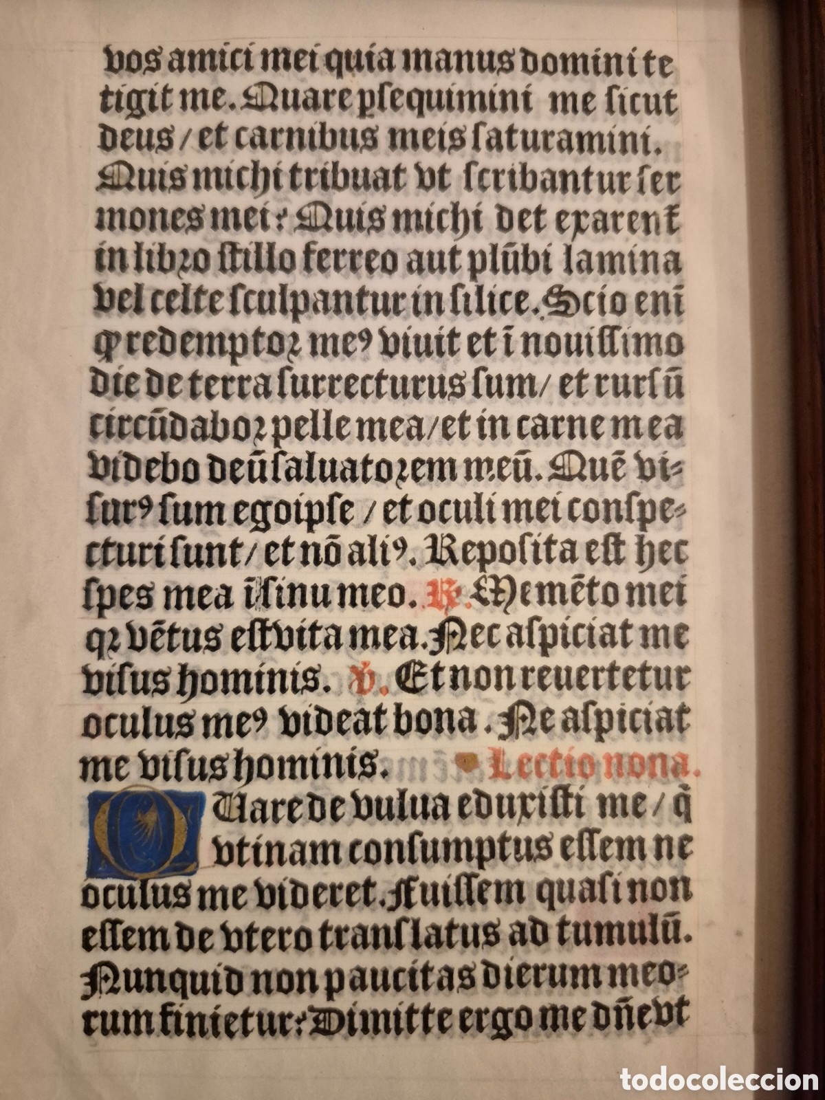 Otros art&iacute;culos de coleccionismo en papel: Hoja de manuscrito medieval - Foto 2