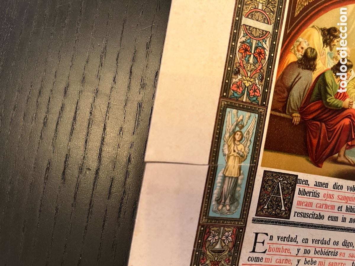 Otros art&iacute;culos de coleccionismo en papel: Recuerdo primera comuni&oacute;n 1908. - Foto 4